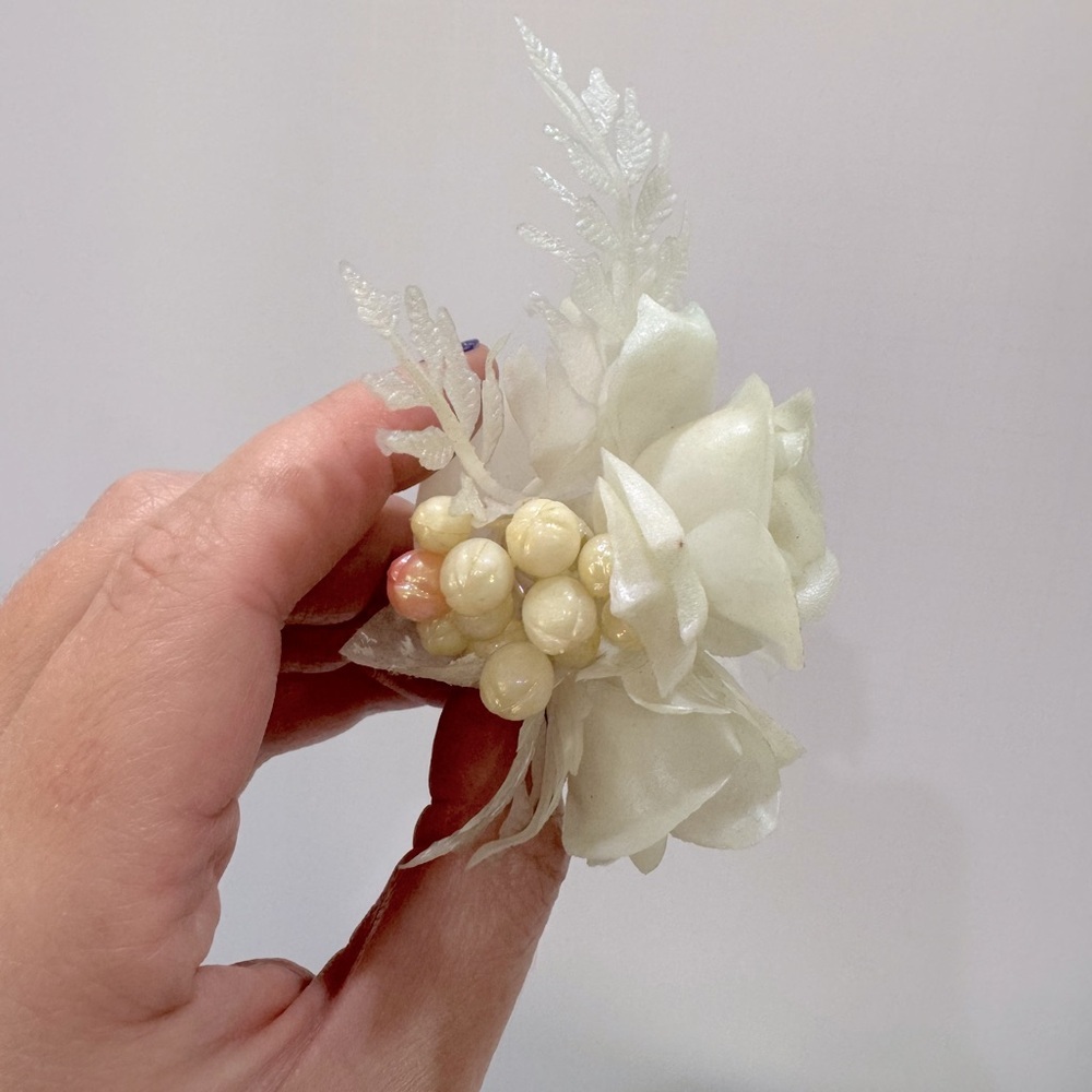 Vintage wedding faux floral mid century modern - Picture 5 of 9